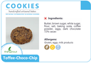 Toffee Choco Chip Cookies (Kraft box) | 5 units